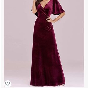 NWT Ever-Pretty Velvet Maxi Dress